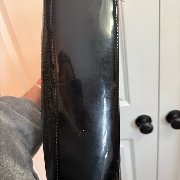 Betsey Johnson Floral Lined Black Handbag - Picture 4 of 6